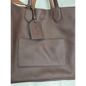 London Fog brown Pebble Textured, Spacious, tote bag
